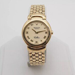 SALE! Rolex Womens Cellini 18kt Yellow Gold Watch